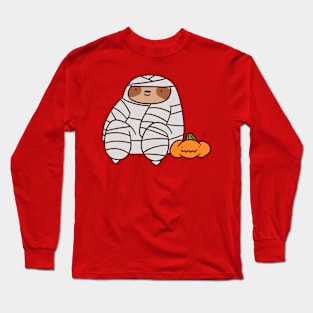 Mummy Sloth Long Sleeve T-Shirt